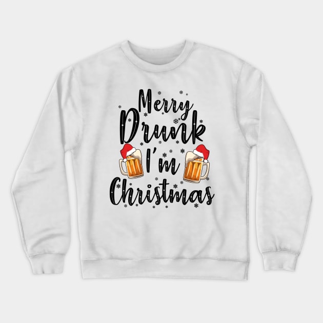 Beer Christmas. Merry Beermas Crewneck Sweatshirt by KsuAnn